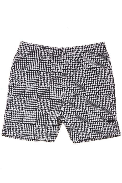 Stussy Womens Montrose Knitted Check Shorts Black - AKJHQ8019